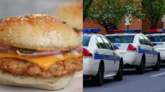 Mujer envía nota de auxilio al pedir una hamburguesa y consiguen detener a su agresor