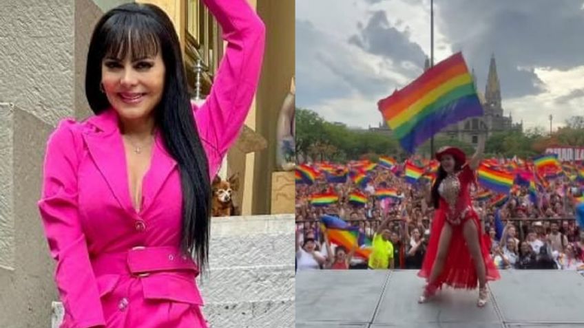 Maribel Guardia paralizó el Pride con body plateado de escote profundo | FOTO