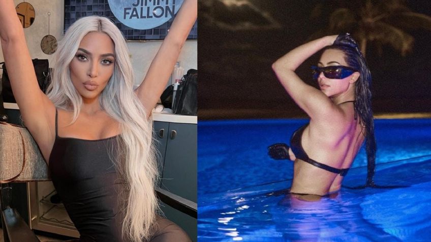 Desde el mar, Kim Kardashian presume el bikini metálico que es tendencia este verano