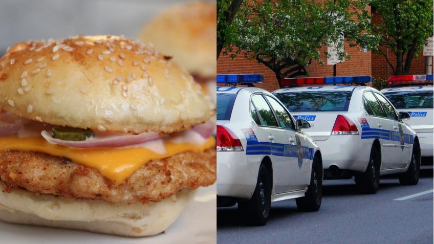 Mujer envía nota de auxilio al pedir una hamburguesa y consiguen detener a su agresor