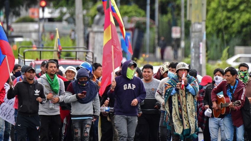 Protestas en Ecuador golpean a comerciantes y consumidores