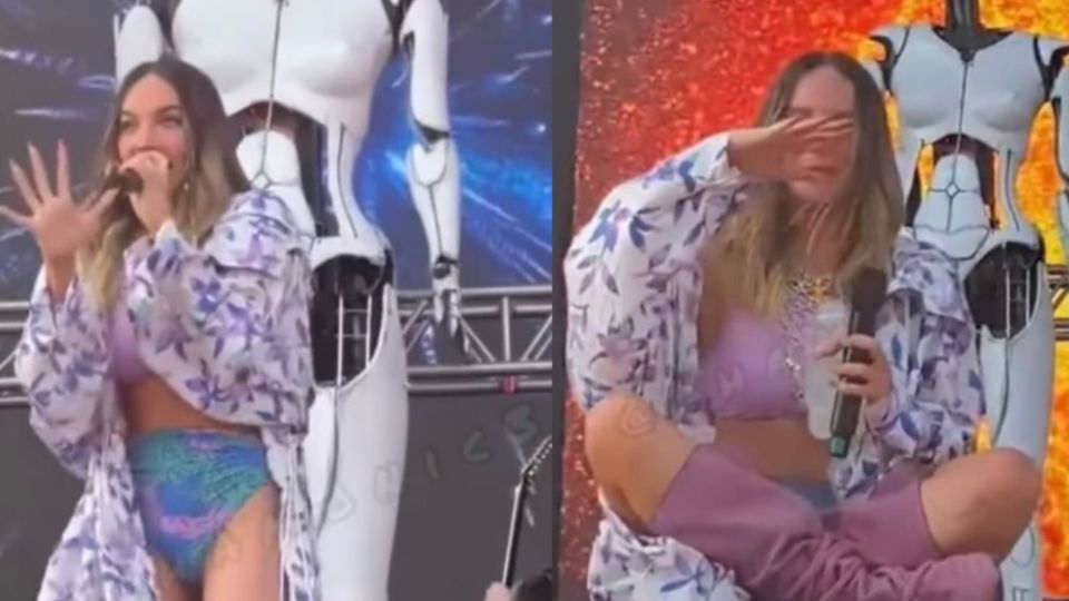 Imagen de Belinda durante el festival Machaca.