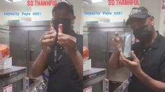 El decepcionante regalo que recibió un empleado de una cadena de comida rápida por 27 años de trabajo | VIDEO