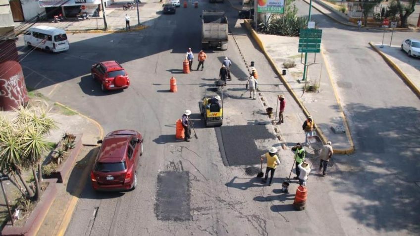 Un futuro sin baches ha atendido 26 mil 992 metros cuadrados de vialidades en Cuautitlán Izcalli