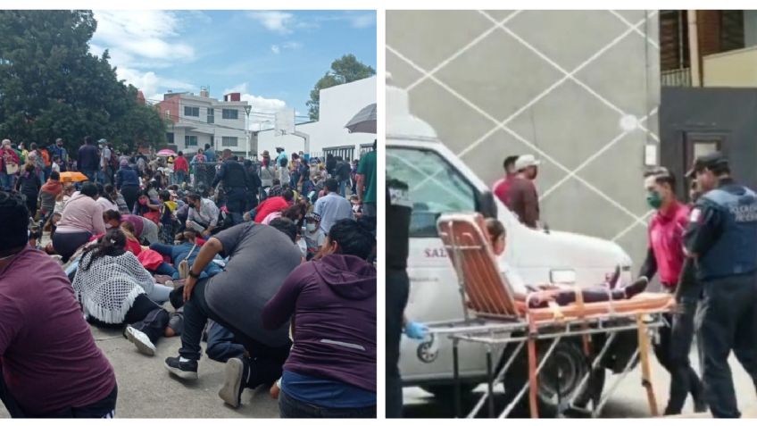 Balacera en centro de vacunación Covid-19 de Puebla deja niños y adultos heridos I VIDEO