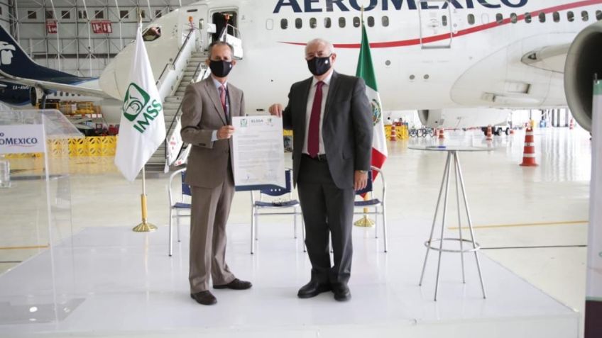 IMSS y Aeroméxico firman acuerdo para promoción de salud