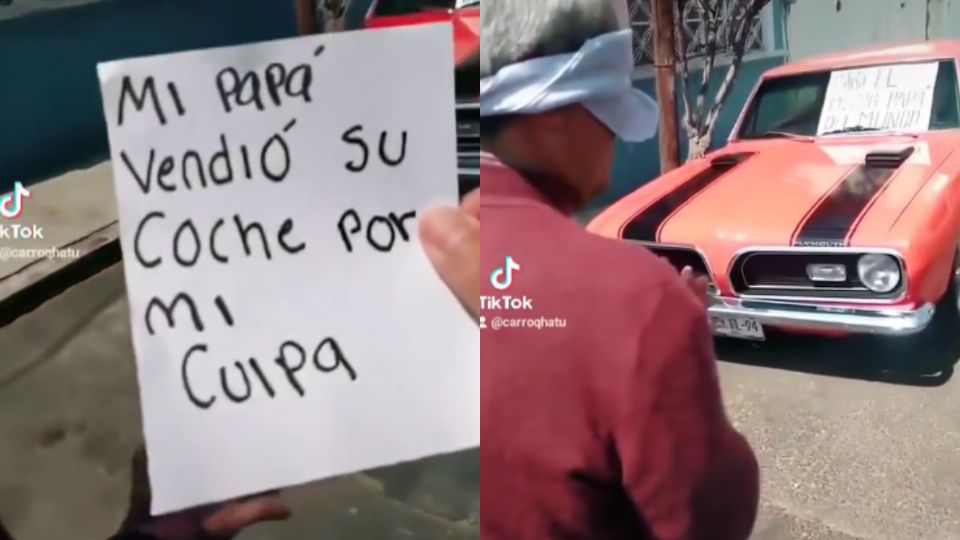 Su papá intentó adivinar de qué se trataba la sorpresa.