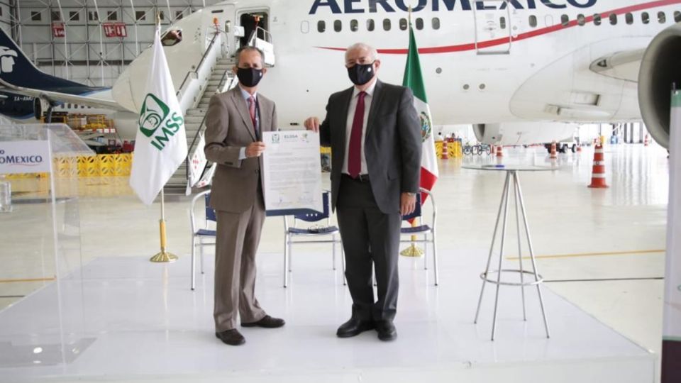 Convenio entre IMSS y Aeroméxico.