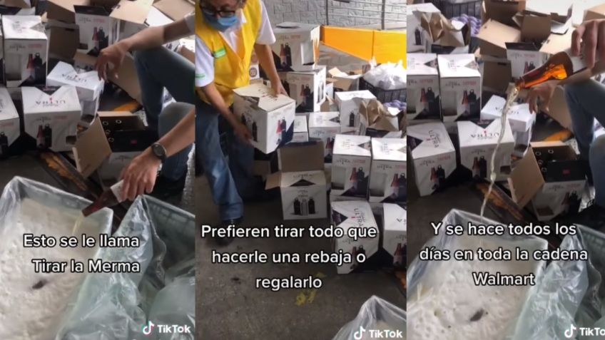 TikToker muestra en VIDEO cómo se tiran litros de cerveza que están apunto de caducar: "aún sabían buenas las chelas"