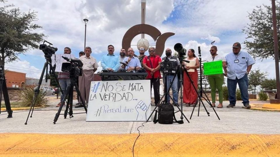 Manifestación de periodistas.