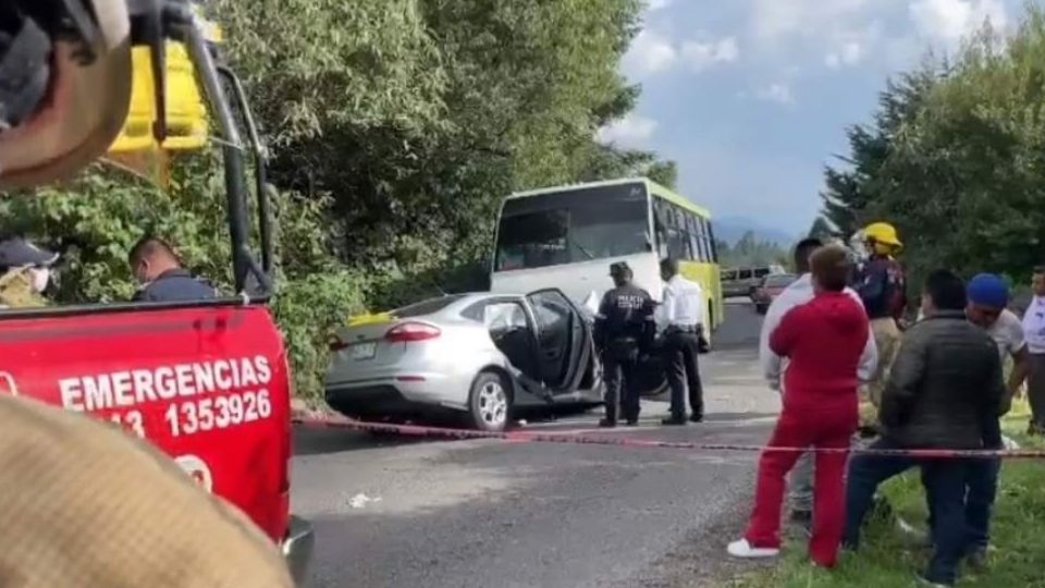 El chofer del transporte público quedó a disposición de los elementos de seguridad del estado