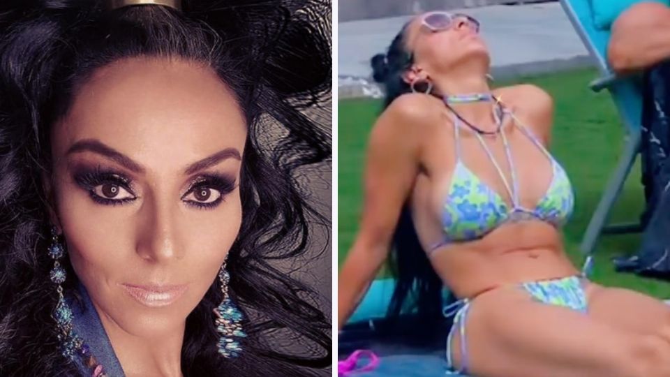 Ivonne Montero presume su figura bronceándose con diminuto bikini