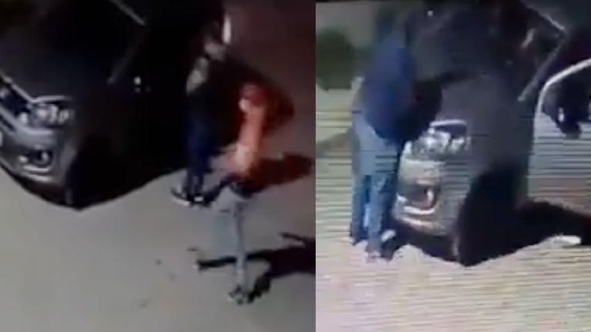 Edomex: Cuatro sujetos armados asaltan a una pareja a bordo de su auto en calles de Toluca | VIDEO