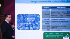 Golpe a delincuencia por 123.2 mmdp: Sedena clausura 90 narcolaboratorios en un mes