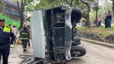 Vuelca microbús en Iztapalapa; hay 11 lesionados