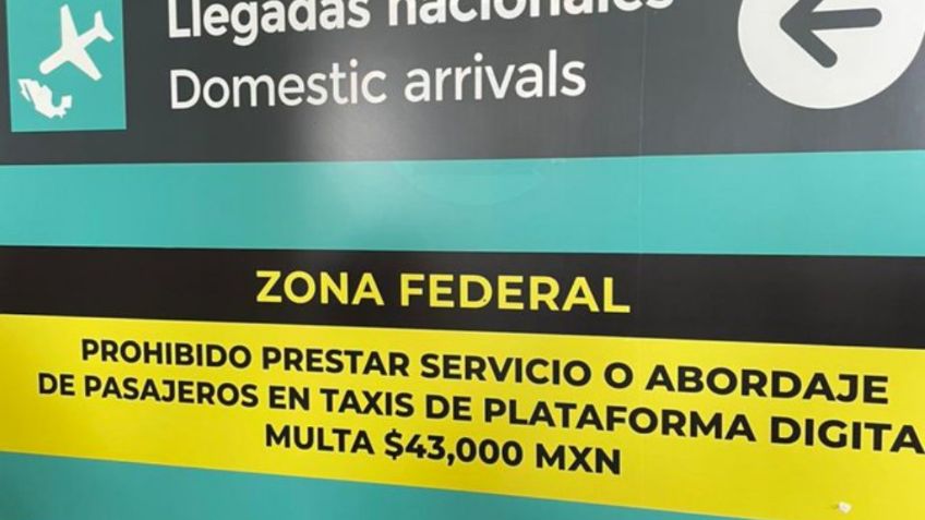 Si pido Uber o DiDi desde el AICM, ¿podrían multarme hasta con 43 mil pesos?