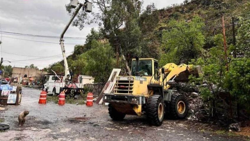 Xochimilco atiende las viviendas afectadas por el desplazamiento de rocas