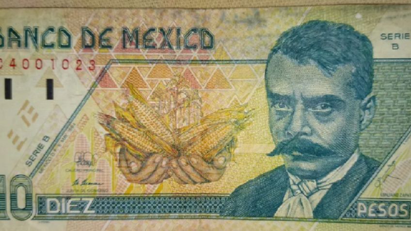 Billete de 10 pesos de Emiliano Zapata se vende hasta en 40 mil pesos