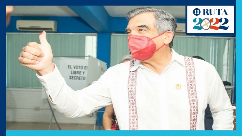 Así votó Américo Villarreal este 5 de junio, candidato al gobierno de Tamaulipas