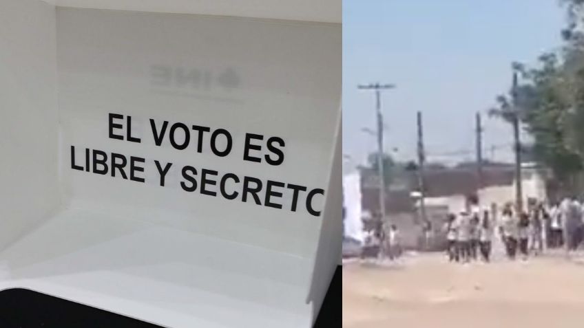 Aguascalientes: El momento en que un grupo de personas "revientan" una casilla electoral | VIDEO