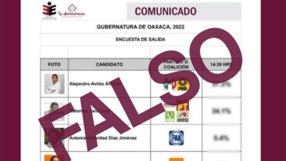 El organismo electoral pidió a los ciudadanos no caer en el engaño y  esperar a los resultados oficiales.