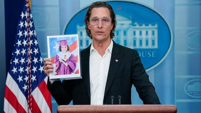 Matthew McConaughey llora en su discurso en la Casa Blanca y suplica mayor control de armas | VIDEO