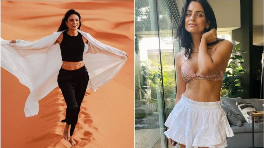 Desde la playa Aislinn Derbez derrocha sensualidad y estas 5 FOTOS lo comprueban