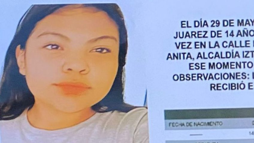 Fiscalía CDMX localiza a Melany Alcántara, niña de 14 años desaparecida en Iztacalco