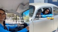 Joven sorprende a su novia con un "vocho" y así reaccionó ella | VIDEO