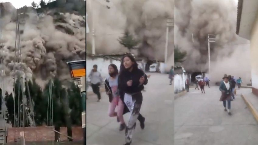 ¡Tragedia en Perú! VIDEO del momento en que el deslizamiento de un cerro sepulta unas 100 casas