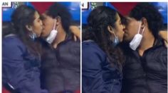 Pareja en momento íntimo es captada por la Kiss Cam y se viraliza | VIDEO