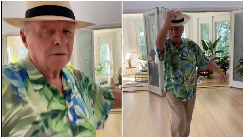 Anthony Hopkins baila al ritmo de la pollera colorá y estalla la red | VIDEO