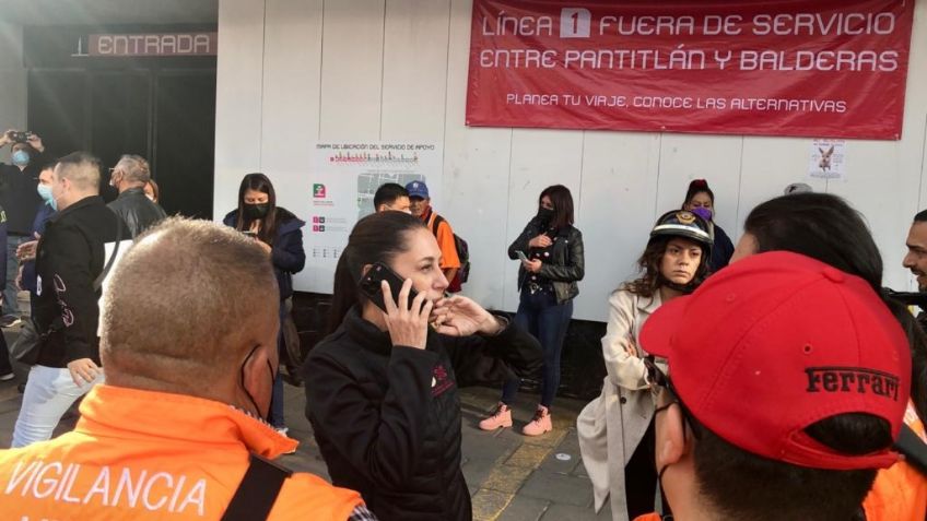 Claudia Sheinbaum desde el cierre de la L1 del Metro: "No ha habido grandes problemas"