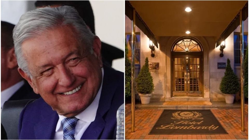 ¿Cuánto cuesta la noche en el Hotel Lombardy, el lugar donde se hospeda AMLO en Washington?