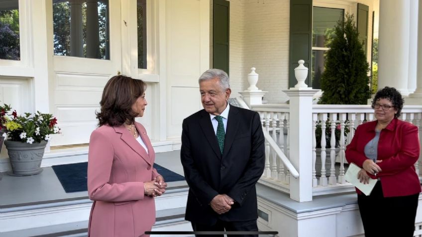 AMLO arranca actividades en Washington; llega a residencia de Kamala, vicepresidenta de EU