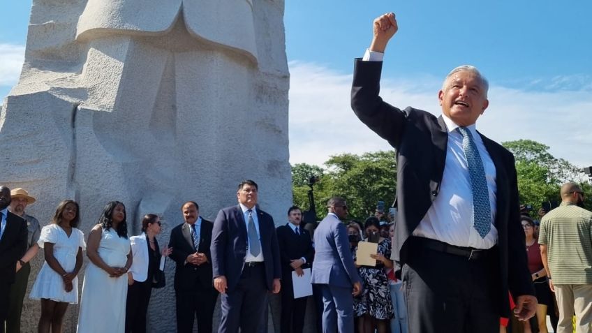 AMLO rompe protocolos y recorre puntos de Washington