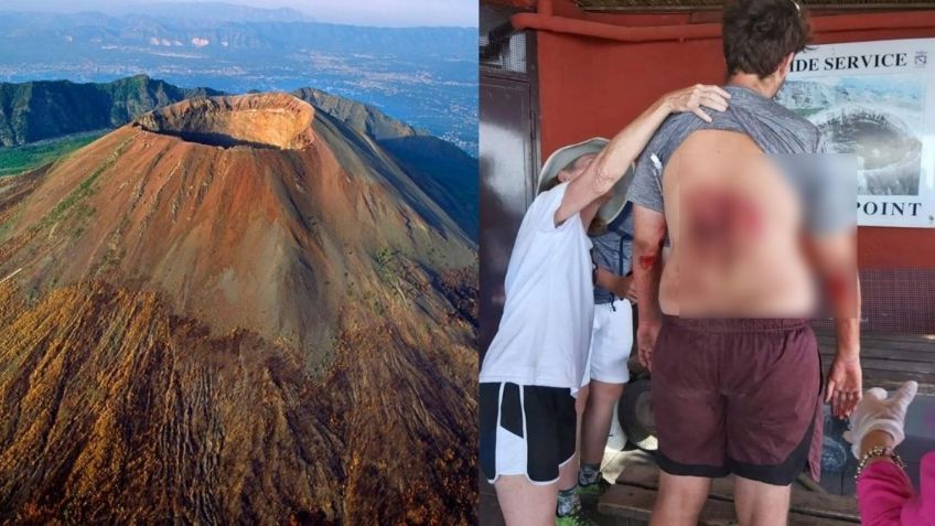 Turista que intentaba tomarse selfies en la cima del Monte Vesubio cae al interior del volcán