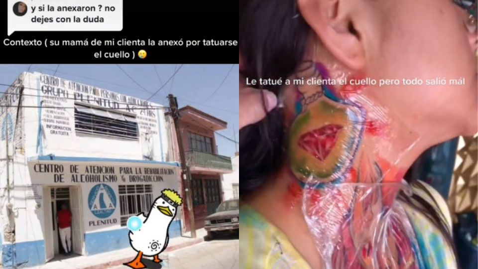 Su mamá consideró anexarla por el tatuaje que se hizo en el cuello.