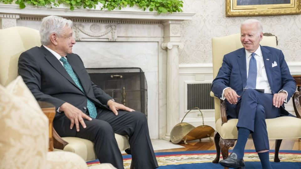 AMLO y Biden en su reunión en Washington