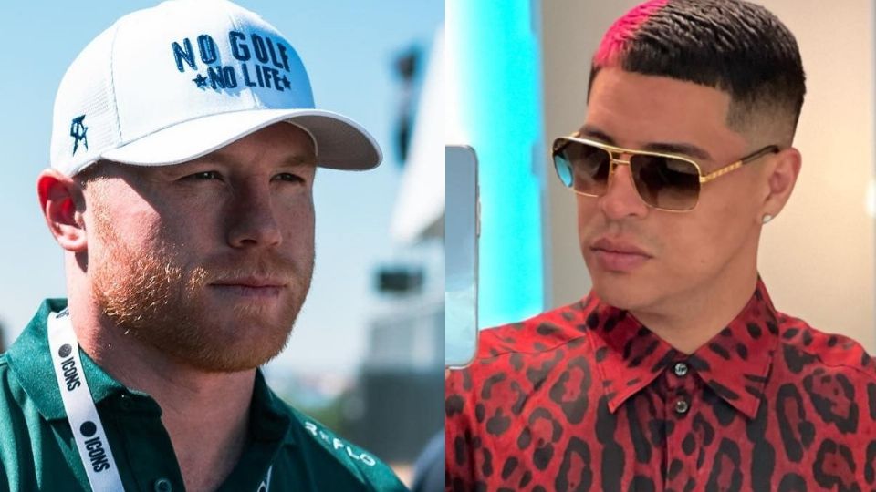 Canelo Álvarez quiere llevar a Grupo Fime a la fiesta de su hija. FB/SaulCaneloAlvarez, EduinCaz