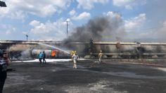 Tráiler cargado de gasolina explota al chocar con tren al sur de Tamaulipas 