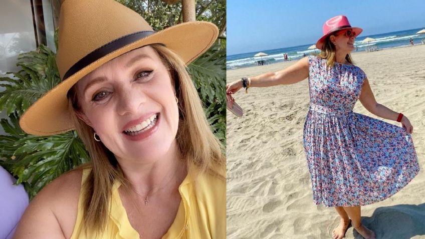 Erika Buenfil luce el vestido playero perfecto para mujeres maduras