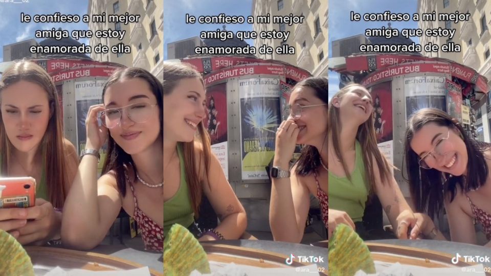 La reacción de la joven enterneció a los usuarios de TikTok. FOTO: Especial