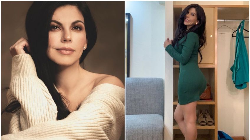 África Zavala presume el vestido corto ideal para el otoño