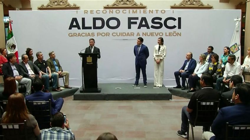 Realizan homenaje a Aldo Fasci; deja Seguridad de Nuevo León por problemas médicos