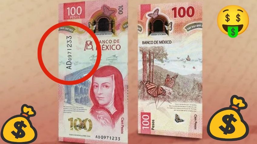 El billete de 100 pesos por el que te dan 15 mil pesos, tiene una característica que lo hace muy especial