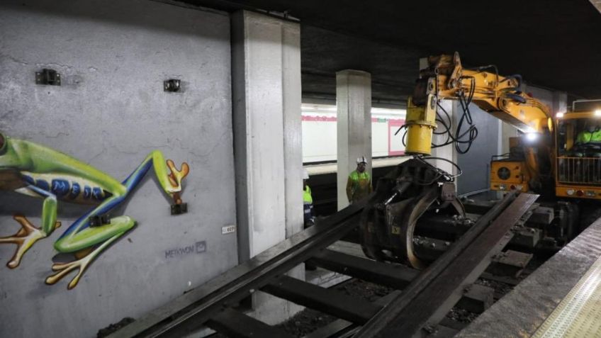 Comienza el retiro de vía en tramo de la Línea 1 del Metro