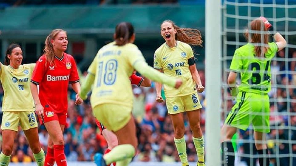 América vence al Bayer Leverkusen, en partido histórico en el Estadio Azteca
