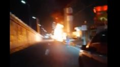 Muere conductor en terrible accidente vehicular; el auto se incendió cerca de la entrada del AIFA | VIDEO