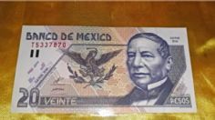 Ofrecen 80 MIL pesos para quien tenga este viejo billete de 20 pesos: FOTO